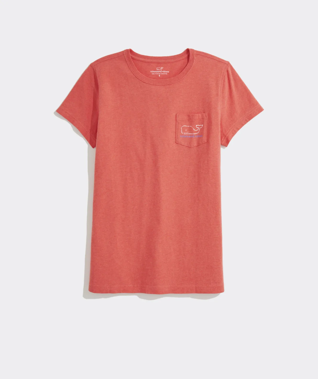 Vineyard Vines Heathered Vintage Whale Short-Sleeve Pocket Tee< Tees