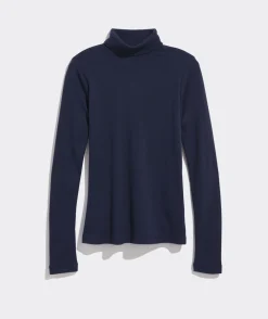 Vineyard Vines Heritage Striped Ribbed Turtleneck< Tees