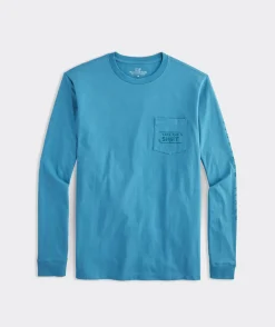 Vineyard Vines Hockey Take The Shot Long-Sleeve Pocket Tee< Tees