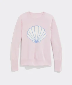 Vineyard Vines Hydrangea Intarsia Cashmere Crewneck Sweater< Sweaters