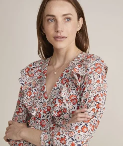 Vineyard Vines Ivy League Floral Ruffle Dress< Dresses & Skirts