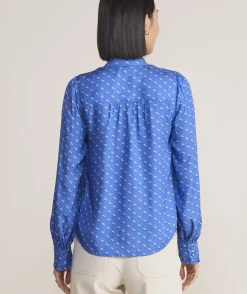 Vineyard Vines Ivy League Floral Smocked Top< Shirts & Tops