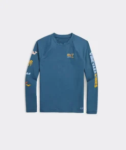 Vineyard Vines Kids' Raglan Rashguard< Swim & Cover-Ups|Swim & Rashguards