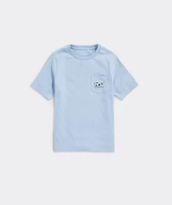 Vineyard Vines Kids' San Francisco 49ers Helmet Whale Short-Sleeve Pocket Tee< San Francisco 49ers|Tops, Tees & Polos