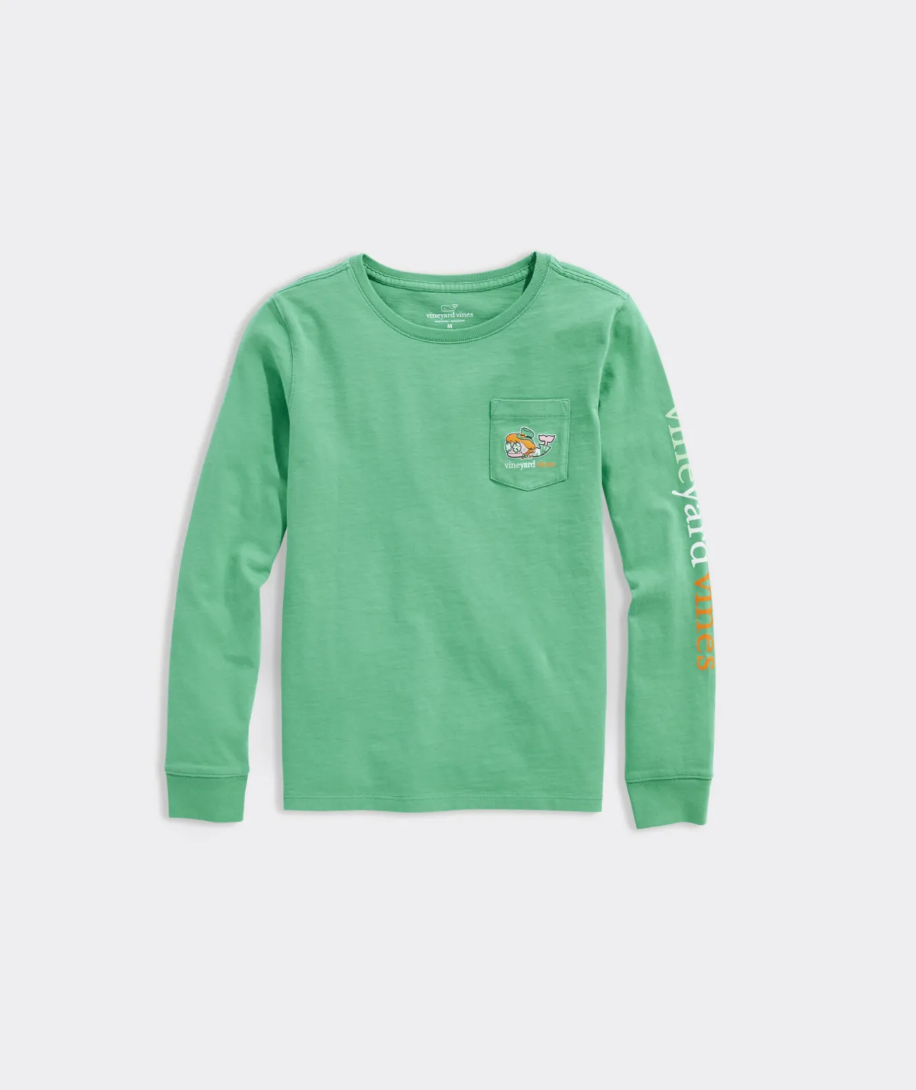 Vineyard Vines Kids' Vintage Whale Graphic Long-Sleeve Pocket Tee< Tops, Tees & Polos