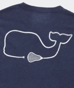 Vineyard Vines Lacrosse Stick Whale Long-Sleeve Pocket Tee< Tees