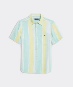 Vineyard Vines Linen Solid Shirt< Mens|Button-Down Shirts