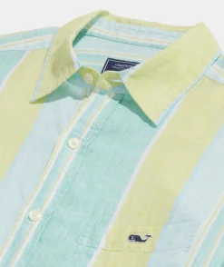 Vineyard Vines Linen Solid Shirt< Mens|Button-Down Shirts