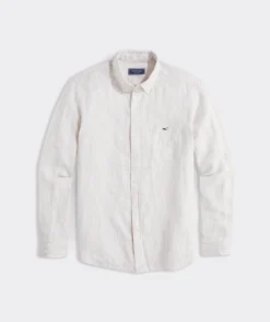 Vineyard Vines Linen Stripe Shirt< Button-Down Shirts