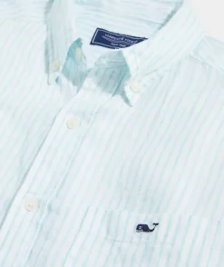 Vineyard Vines Linen Striped Shirt< Button-Down Shirts