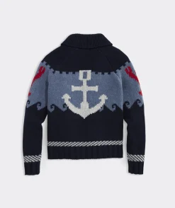 Vineyard Vines Lobster Shawl Full-Zip Cardigan< Sweaters