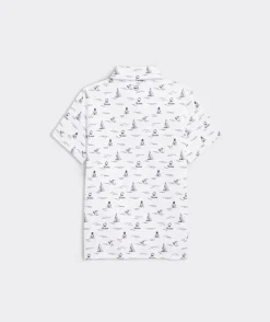 Vineyard Vines Los Angeles Chargers Bradley Stripe Sankaty Polo< Los Angeles Chargers