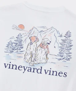 Vineyard Vines Mountain Dogs Long-Sleeve Pocket Tee< Tees