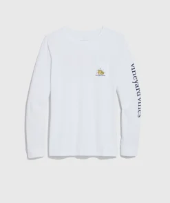 Vineyard Vines New Year's Eve Foil Disco Ball Whale Long-Sleeve Tee< Tees