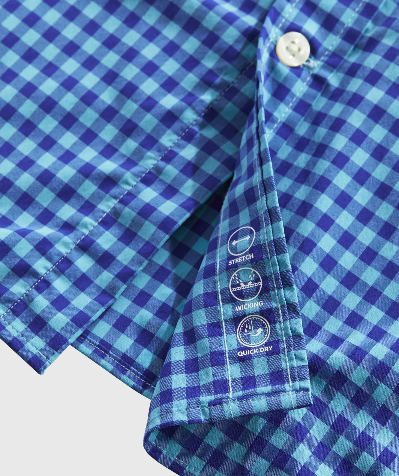 Vineyard Vines On-The-Go Nylon Gingham Shirt< Button-Down Shirts