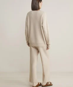 Vineyard Vines Oversized Ribbed Luxe Crewneck Sweater< Sweaters