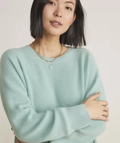 Vineyard Vines Oversized Ribbed Luxe Crewneck Sweater< Sweaters