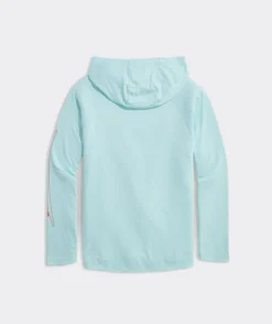 Vineyard Vines Palm Tree Surf Logo Long-Sleeve Harbor Performance Tee< Tees