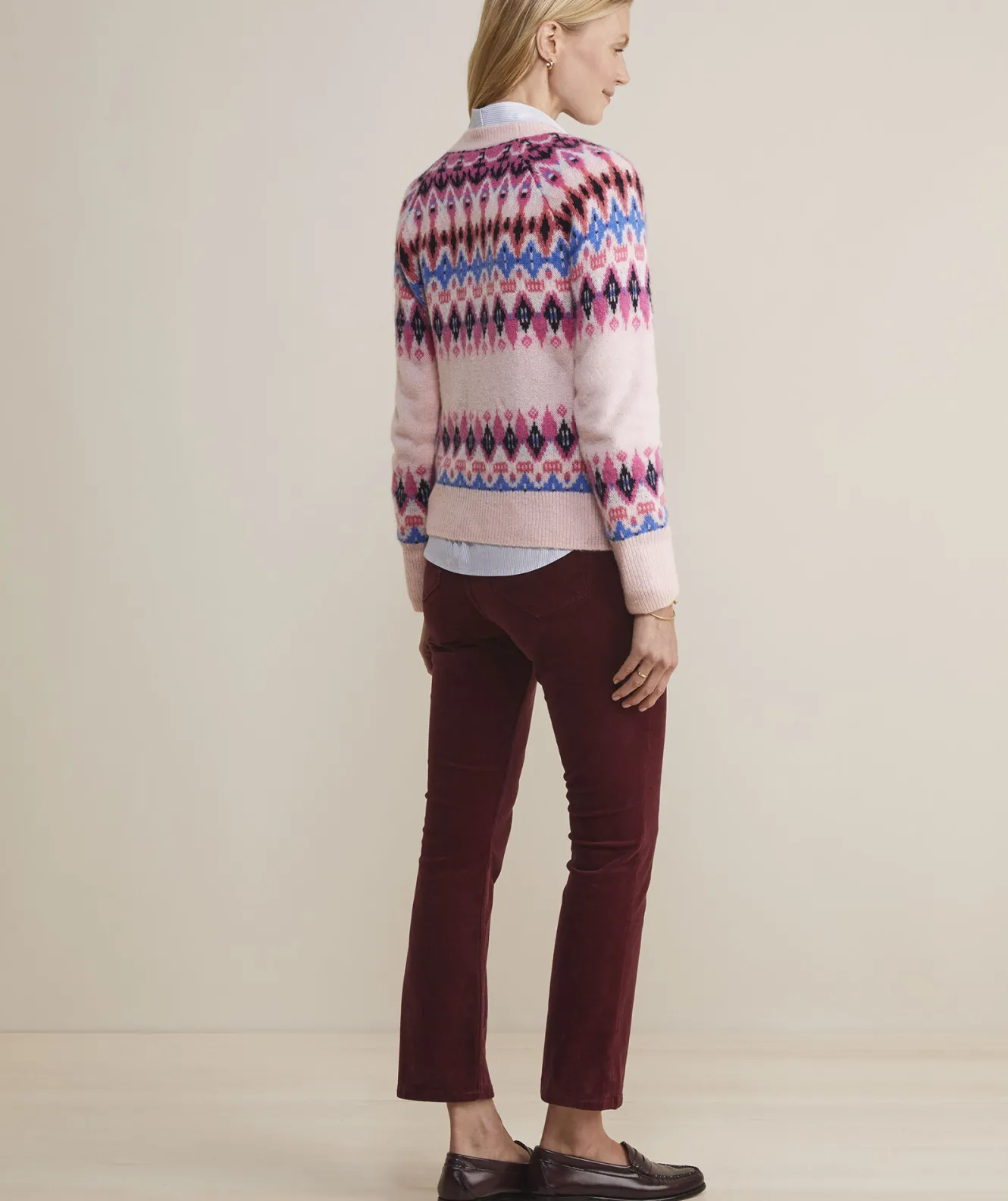 Vineyard Vines Patchwork Fair Isle Mockneck Sweater< Sweaters