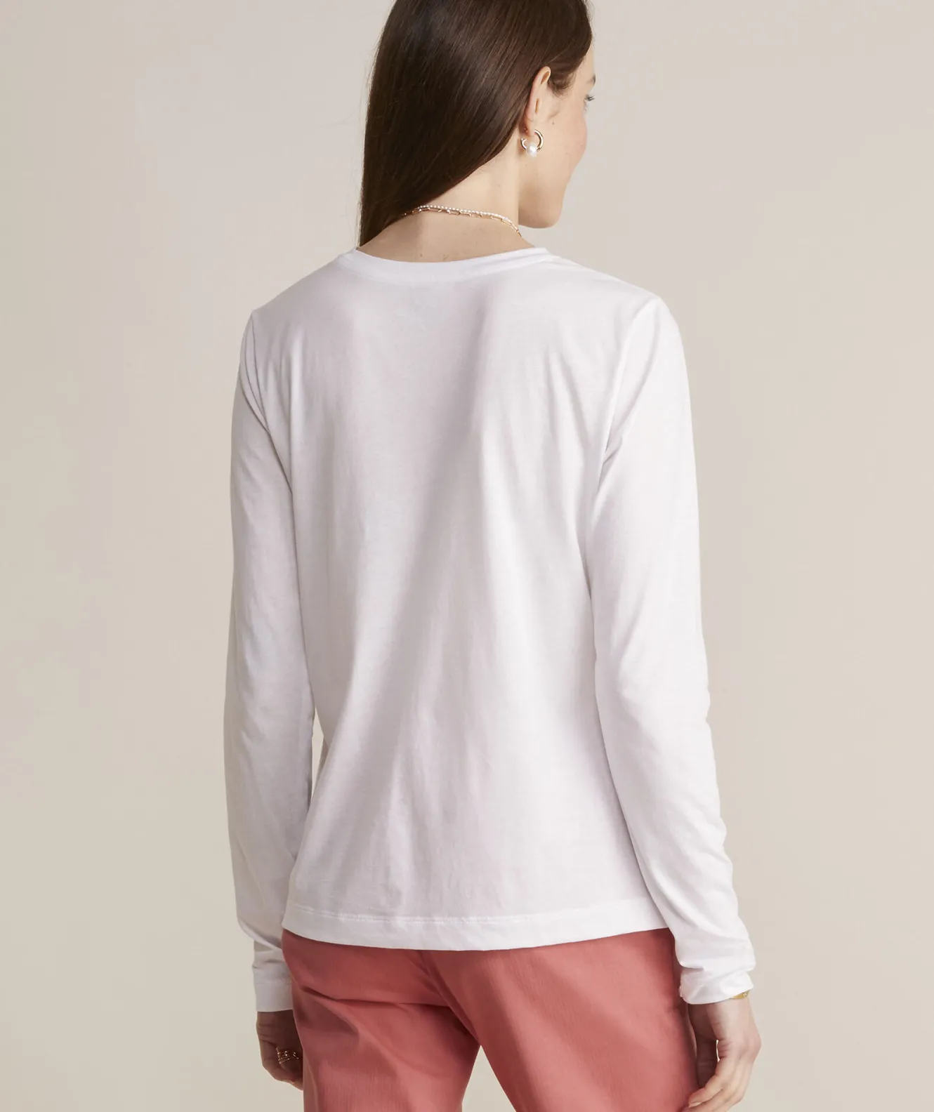 Vineyard Vines Pima Cotton Long-Sleeve Crewneck Tee< Tees