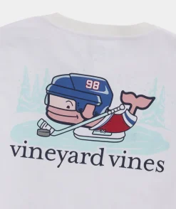 Vineyard Vines Pond Hockey Whale Long-Sleeve Pocket Tee< Tees
