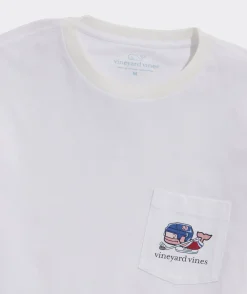 Vineyard Vines Pond Hockey Whale Long-Sleeve Pocket Tee< Tees