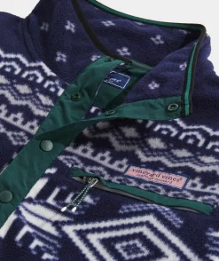 Vineyard Vines Printed Harbor Fleece Quarter-Snap< Sweatpants & Sweatshirts