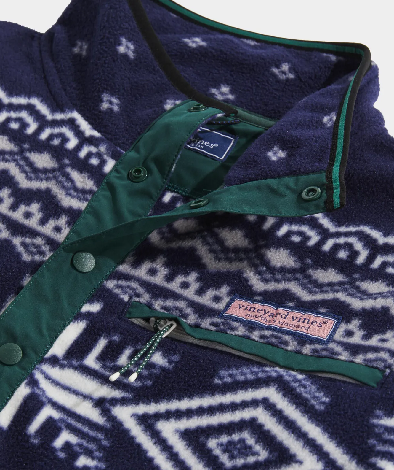 Vineyard Vines Printed Harbor Fleece Quarter-Snap< Sweatpants & Sweatshirts