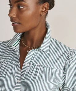 Vineyard Vines Puff Sleeve Midi Shirtdress< Dresses & Skirts