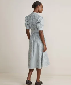 Vineyard Vines Puff Sleeve Midi Shirtdress< Dresses & Skirts