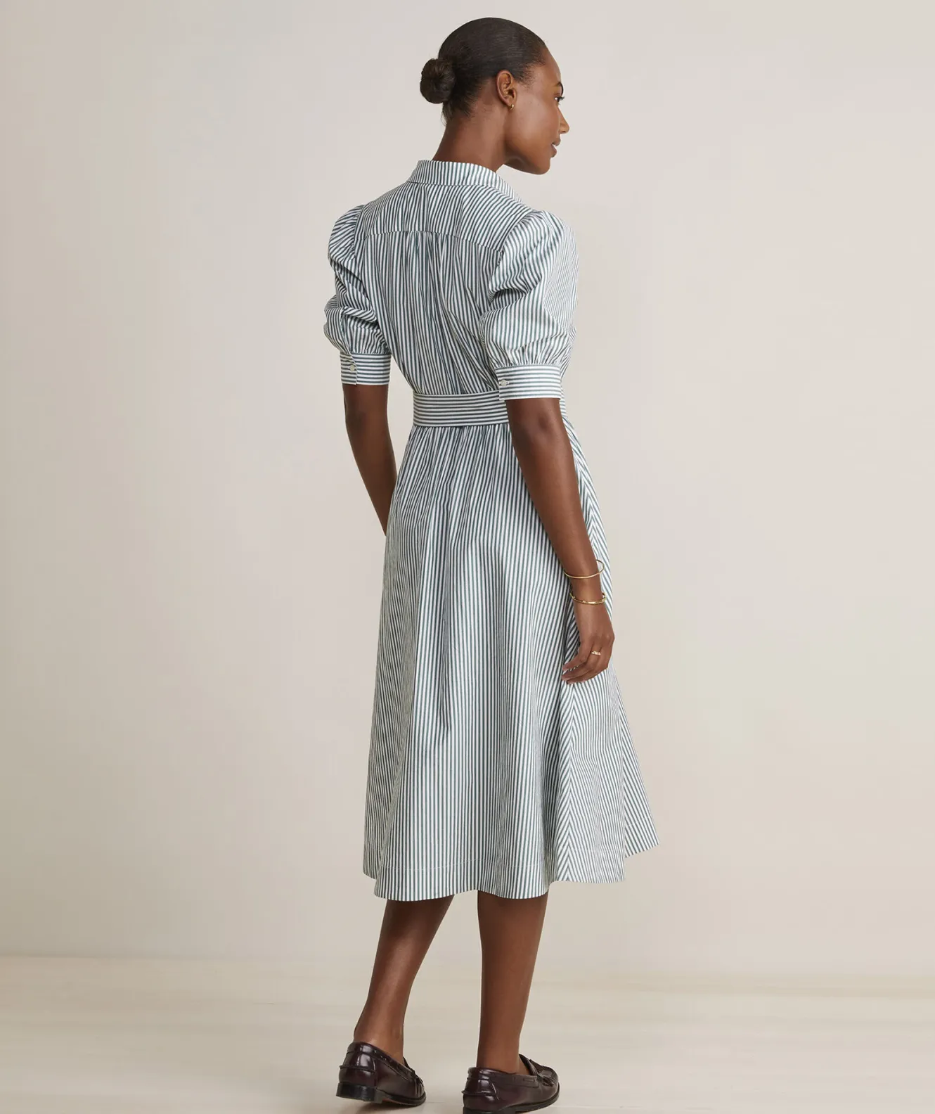 Vineyard Vines Puff Sleeve Midi Shirtdress< Dresses & Skirts