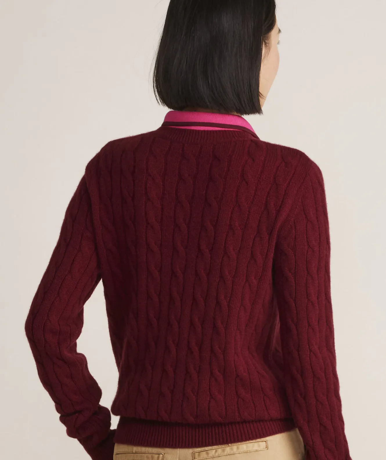 Vineyard Vines Ribbed Cashmere Polo Sweater< Sweaters