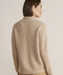 Vineyard Vines Ribbed Cashmere Polo Sweater< Sweaters