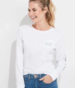 Vineyard Vines Saint Patrick's Day Icon Whale Long-Sleeve Pocket Tee< Tees