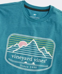Vineyard Vines Scenic Mountain Long-Sleeve Dunes Tee< Tees
