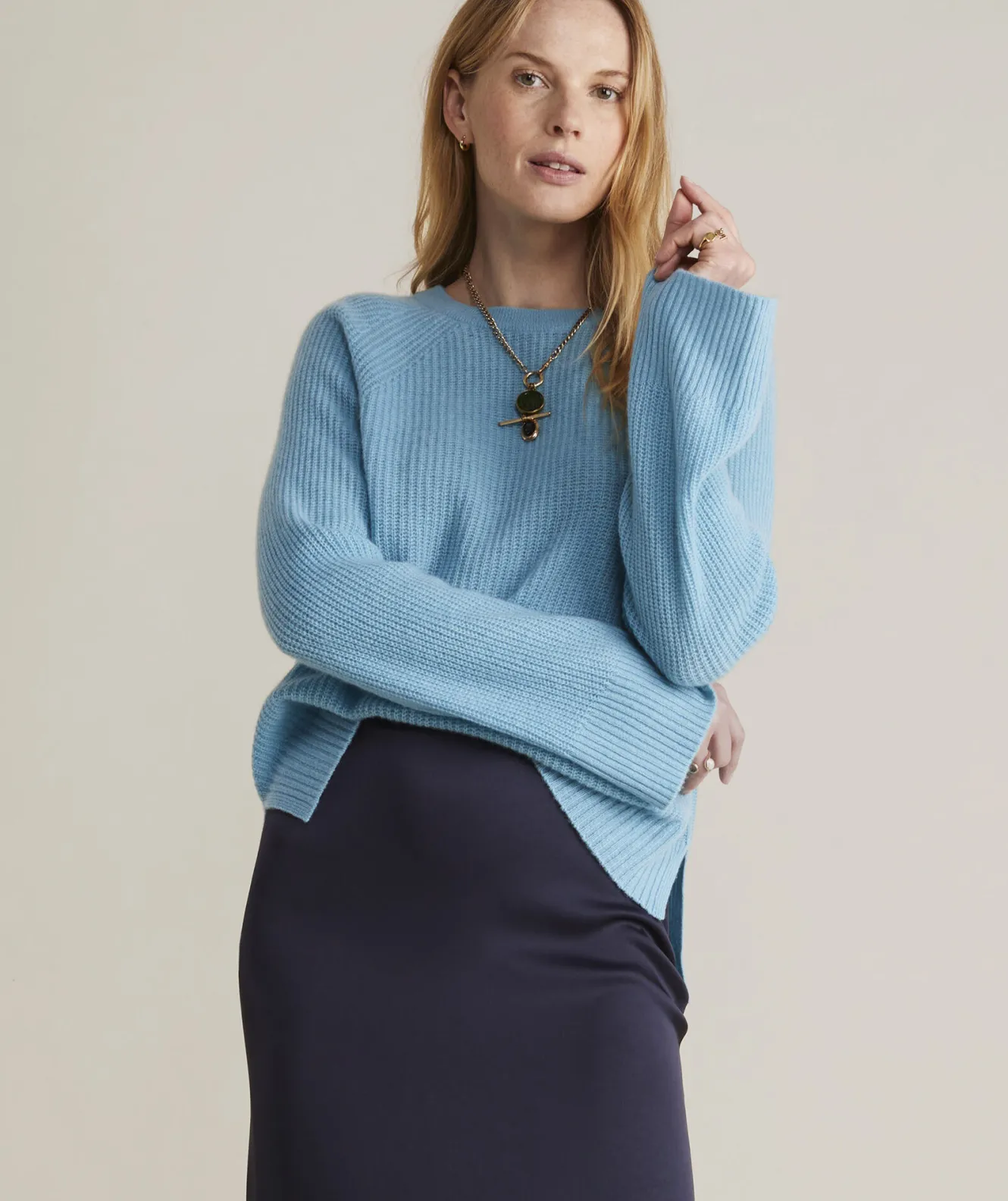 Vineyard Vines Seaspun Cashmere Ribbed Crewneck Sweater< Sweaters