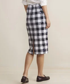 Vineyard Vines Sequin Check Midi Skirt< Dresses & Skirts