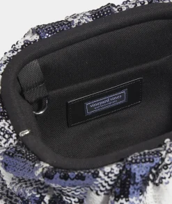 Vineyard Vines Sequin Metallic Clutch< Bags & Totes
