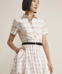 Vineyard Vines Silk Dupioni Bubble Shirtdress< Dresses & Skirts