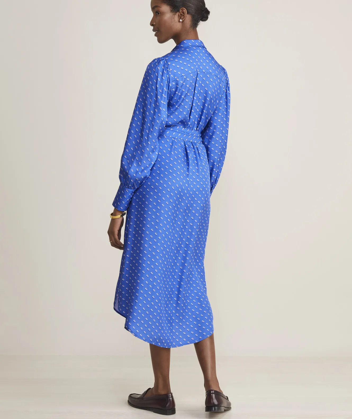 Vineyard Vines Silk Twill Midi Shirtdress< Dresses & Skirts