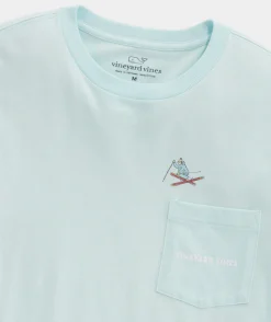Vineyard Vines Ski Jump Long-Sleeve Pocket Tee< Tees