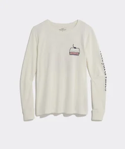 Vineyard Vines Ski Lodge Whale Long-Sleeve Pocket Tee< Tees
