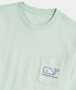 Vineyard Vines Ski Patch Whale Short-Sleeve Pocket Tee< Tees