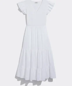 Vineyard Vines Smocked V-Neck Midi Dress< Dresses & Skirts