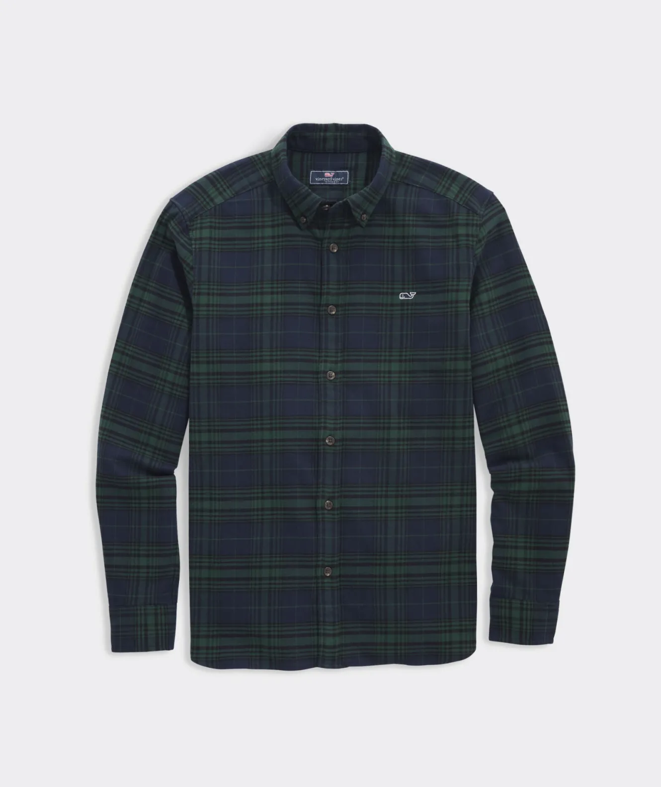 Vineyard Vines Stretch Flannel Blackwatch Shirt< Button-Down Shirts