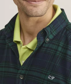 Vineyard Vines Stretch Flannel Blackwatch Shirt< Button-Down Shirts
