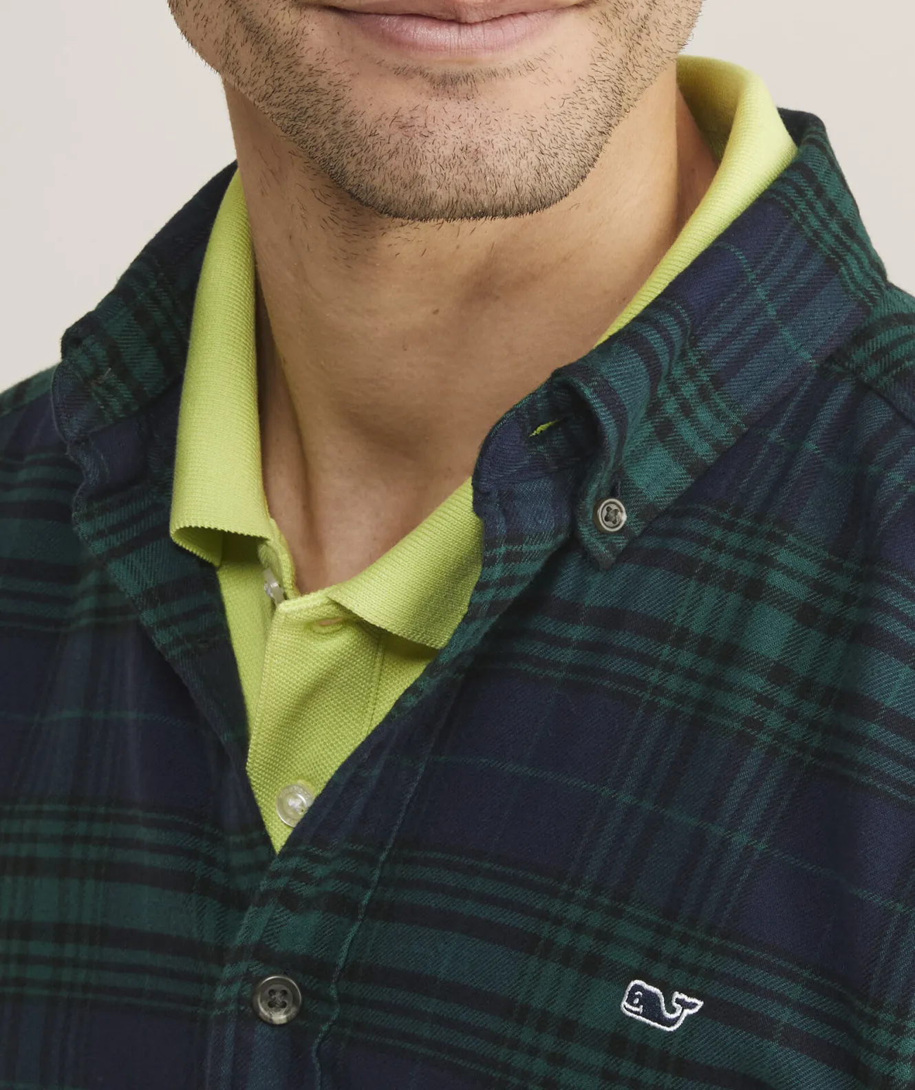 Vineyard Vines Stretch Flannel Blackwatch Shirt< Button-Down Shirts
