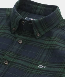 Vineyard Vines Stretch Flannel Blackwatch Shirt< Button-Down Shirts
