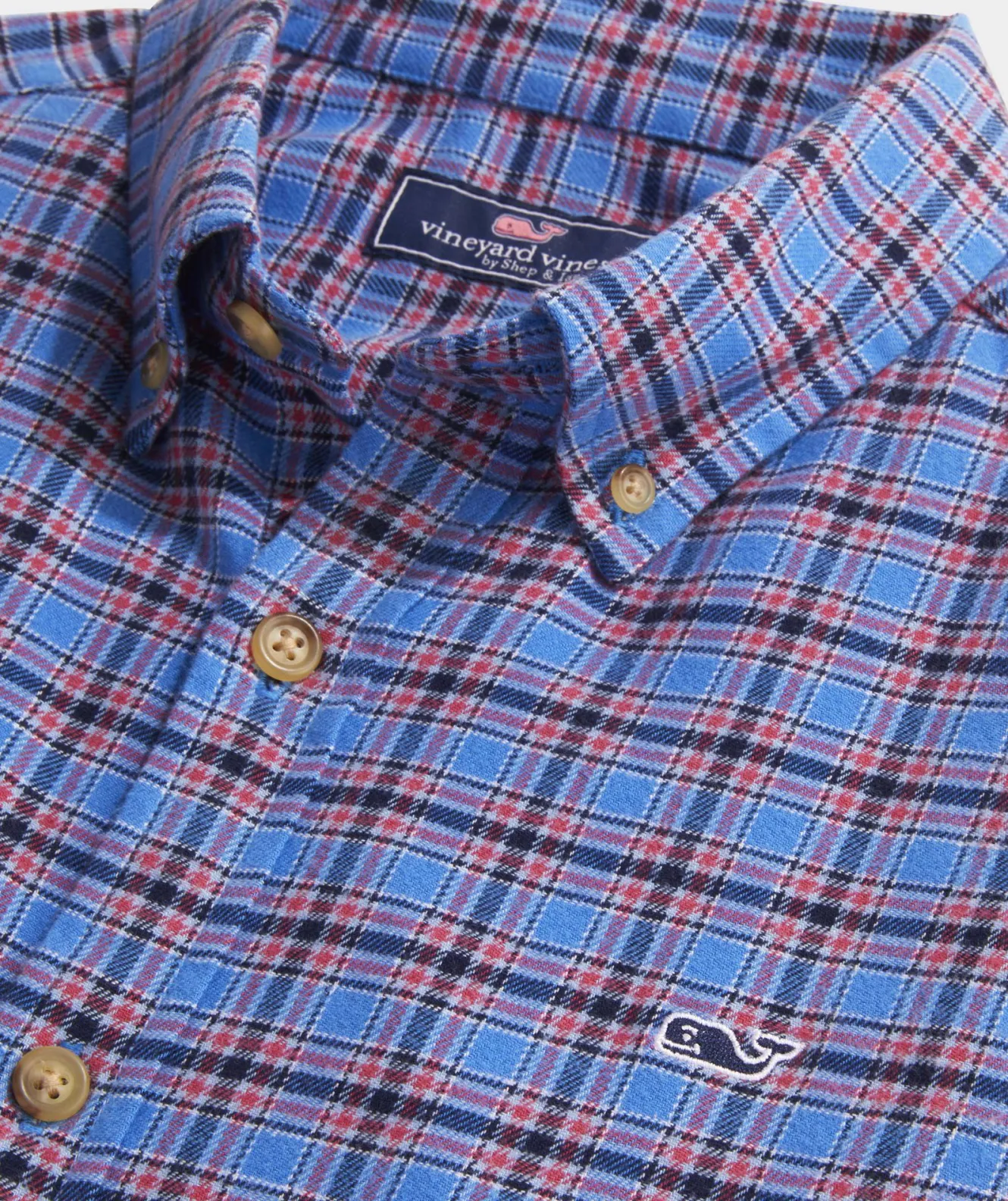 Vineyard Vines Stretch Flannel Check Shirt< Button-Down Shirts