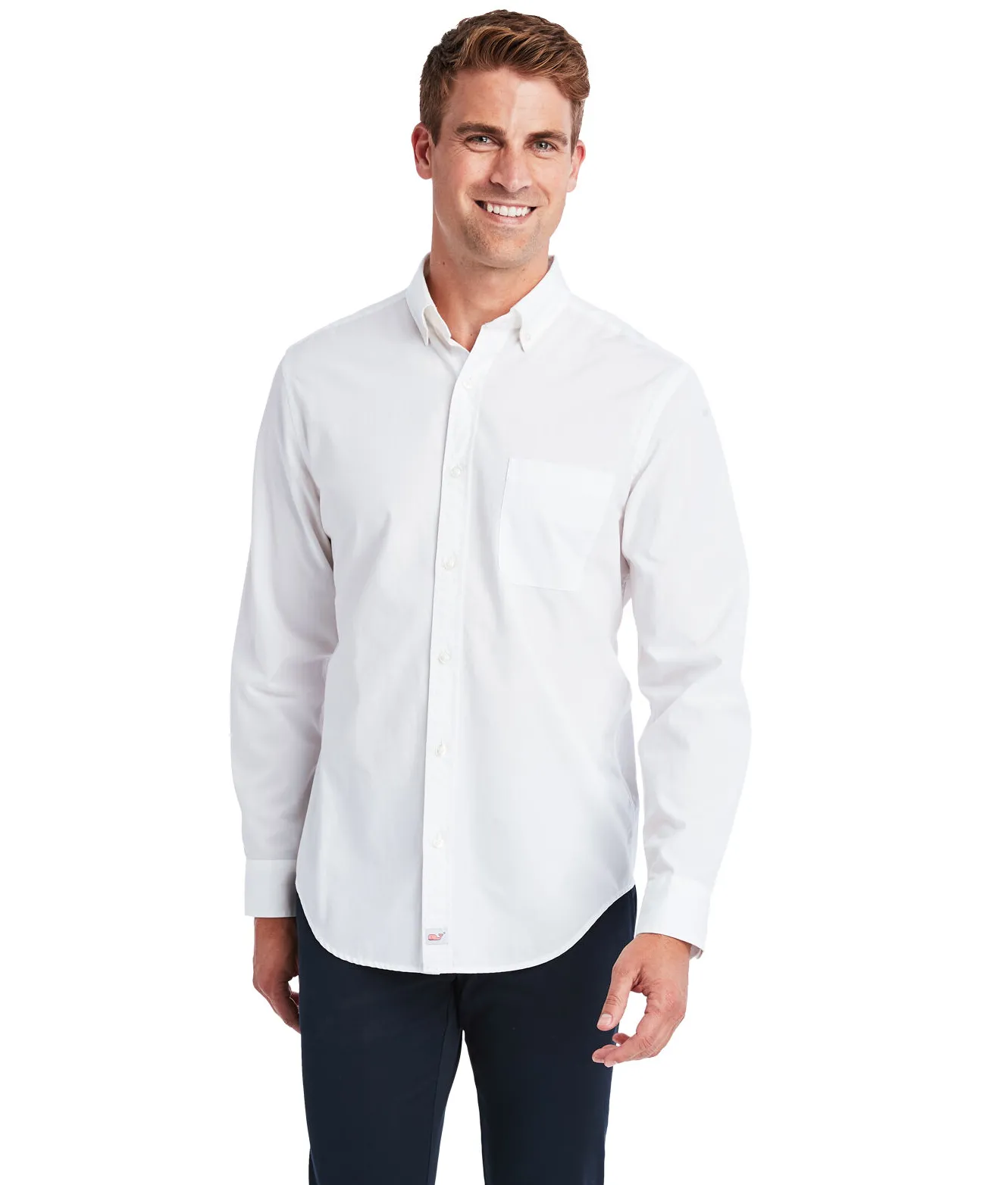 Vineyard Vines Stretch Poplin Solid Shirt< Button-Down Shirts